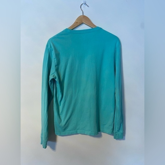 RARE Vineyard Vines Solid Teal Blue Long Sleeve XS - Picture 4 of 5